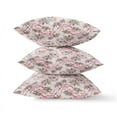 thumbnail image 3 of Roses Sprayed Stars Throw Pillow with Removable Cover in Red Yellow Aqua 20x20, 3 of 6