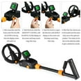 thumbnail image 3 of Metal Detector with LCD Screen Gold Detector for Kids Waterproof High Accuracy Treasure Hunting Detector Adjustable Sensitivity Volume Lightweight Detecting Coin Gold Toys for Kids Boys B, 3 of 11