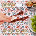 thumbnail image 6 of Pioneer Flower Floral Print Pattern Round Tablecloth 60 X 60 Inch, Wrinkle Resistant Wipeable Table Cloth for Kitchen Dining Picnic Patio Party, 6 of 6
