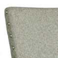 thumbnail image 3 of Fabric Upholstered Wooden Parson Chair with Nail Head Trim Accent, Gray, Set of Two, 3 of 5