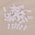 thumbnail image 2 of 12x50pcs Clips De Cinturón De Liga De Plástico Para Mujer Empuñaduras De Ganchos Blanco Sunnimix Clip de liga, 2 of 8