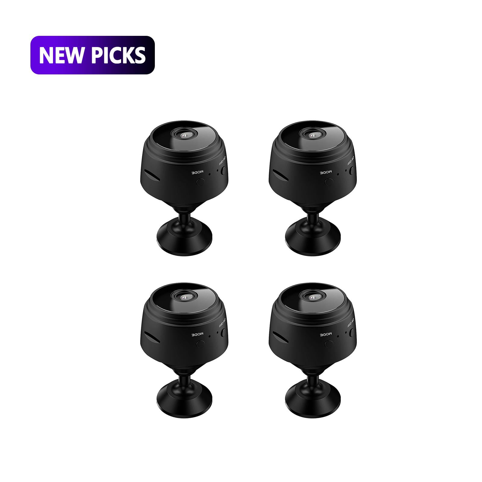 4-Pack A9 Mini Indoor Camera, USB Powered Compact Camera for Home, Office, Garage, Room & Small Space Observation