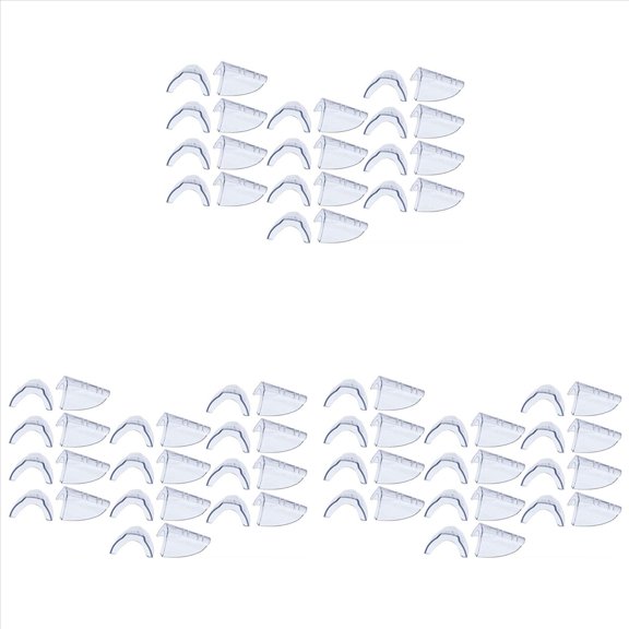 36 Pairs Safety Eye Glasses Side, Slip on Clear Side Shield for Safety Glasses- Fits Small to Medium Eyeglasses,36 Pairs x Safety Glasses Side.,clear
