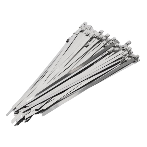 YAHHU 200-Pack Stainless Steel 4.6mm Self-Locking Cable Tie – Rustproof, High-Strength Wire Management for Home, Office, Garage, Patio
