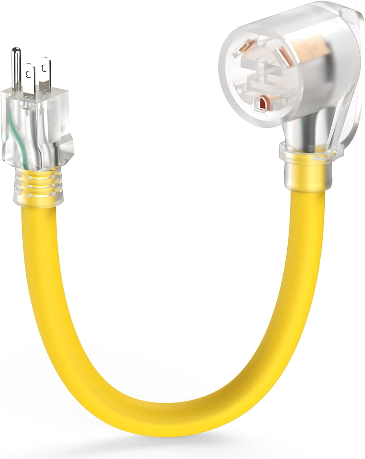 TOOLIOM 30 Amp to 110 RV Adapter,15 Amp 515P Male to TT30R Female