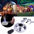 thumbnail image 2 of 9.5cm Windproof Fondue for Burner Outdoor Cooking Pot Camping Hiking Alcohol Sto, 2 of 5