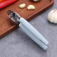 thumbnail image 5 of Prensa de ajo con mango ergonómico, prensa de ajo de acero inoxidable, cortador de ajo de 17 cm (azul), 5 of 5