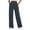 B-Navy Blue, variant on Inleife Drawstring Pocket Sweatpants for Women Loose Fit Solid Color Casual Straight Leg Wide Leg Long Pants