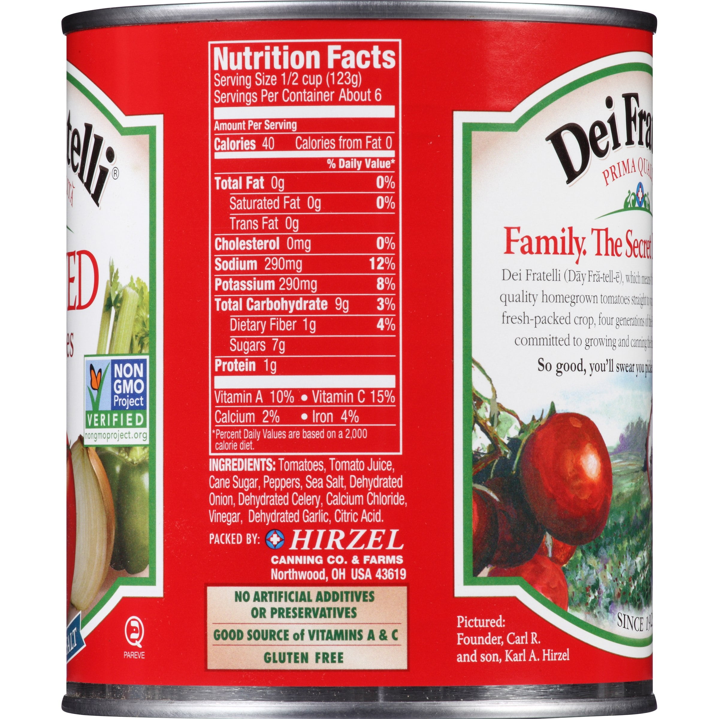 (6 pack) Dei Fratelli Stewed Tomatoes, 28 Oz