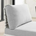 thumbnail image 6 of Harmony Sunbrella Basket Weave Outdoor Patio Aluminum Armless Chair, 6 of 6