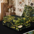 thumbnail image 5 of Manfei Vintage Floral Zipper Twin Comforter Sets with Fitted Sheet and 2 Pillowcases,Rustic Botanical Zipper Bedding Set,Reversible, 5 of 7