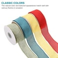thumbnail image 4 of Uxcell Wired Edge Ribbon 1-1/2 Inch x 10 Yard, Burlap Wired Ribbon for Gift Wrapping Wreath, Green, 4 of 7