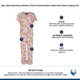thumbnail image 5 of Not a Morning Person  Pink Christmas Notch Collar Short Sleeve Pajama Set (Women), 5 of 5