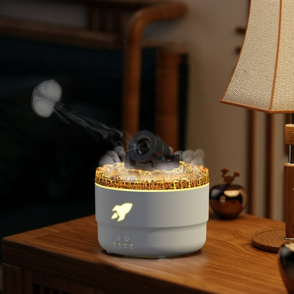 EGNMCR Battery Aromatherapy Machine Convenient Home Bedroom Colorful Flame Light Big Spray Humidifier Steam cannon humidifier