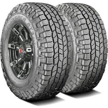 Pair of 2 (TWO) Cooper Discoverer AT3 XLT LT 285/65R18 Load E 10 Ply AT A/T All Terrain Tires Fits: 2007-09 Hummer H3 X