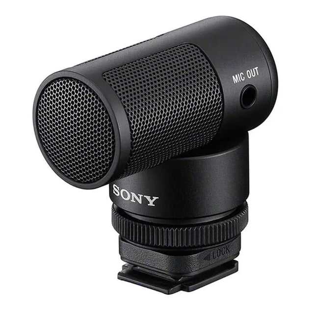 Micrófono de cámaras Sony ECM-G1 para Vlogger, conector de 3.5 mm, supercardioide, diseño a prueba d negro