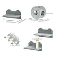 thumbnail image 3 of PawHut Cat Wall Shelf Furniture with Condo, Scratch Post, Grey, 3 of 10