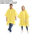 thumbnail image 4 of Sentmoon Packable Rain Jacket Lightweight Waterproof Rain Gear Outdoor Hooded Windbreaker Raincoats, 4 of 9