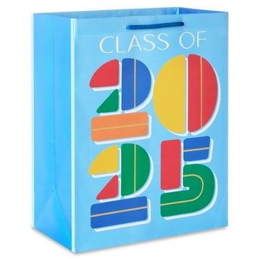 Hallmark Large Graduation Gift Bag (Class of ’25 Multicolor Shapes)