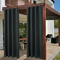 thumbnail image 2 of REGALWOVEN Blackout Curtains 2 Panels for Bedroom with Black Liner , Double Layer Grommet Thermal Insulated Living Room Curtain Black 52"Wx108"L, 2 of 7