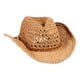 thumbnail image 5 of KAKOWELY Sombrero de playa de paja para niños, sombrero de playa de ala ancha, sombrero de protección solar de verano para niños, 5 of 5