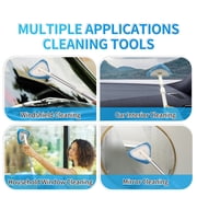 ITTAHO Car Window Cleaning Tool Windshield Cleaner with Extendable Handle, 3pcs Washable Microfiber Pads