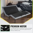 thumbnail image 3 of Motorized Queen Size Bed Frame, Adjustable Bed Base with Wireless Remote, Motorized Head & Foot Incline, Vibration Massage, USB Port, 3 of 12
