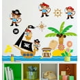 thumbnail image 1 of Vinil Decorativo Infantil Changos Barco Pirata Sala Estancia Dara Baby Syene VinDe177, 1 of 5