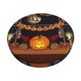 thumbnail image 6 of Uemuo Halloween Decoration Pattern Round Bar Stool Seat Covers Washable Stool Cushion Slipcover Elastic Bar Chair Covers-, 6 of 7