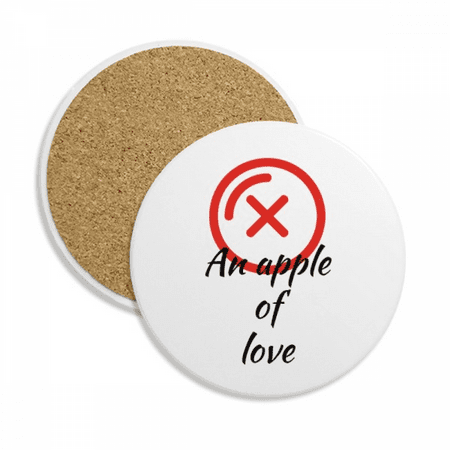 

Tomato Love Art Deco Fashion Coaster Cup Mug Tabletop Protection Absorbent Stone