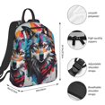 thumbnail image 2 of Fotbe Tie-Dye Wolf Head Mochila Ligera para Hombres y Mujeres - Duradera y Resistente al Agua, Ideal para Escuela, Trabajo, Viajes y Uso Diario, 2 of 7