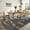 Blue Brown, variant on Assaile 8 x 10 ft Polyester Pearl Velvet Rainbow Rectangular Hallway Bathroom Entryway Kitchen Office Foldable Abstract Printed Modern Washable Area Rug