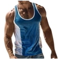 thumbnail image 3 of Mlzmgr Cotton Tanks for Men Sleeveless Crew Neck Basketball Tops M-3XL Outdoor Sports Men's Tank Tops, 3 of 7