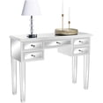 thumbnail image 6 of VINGLI Mirrored Vanity Desk with Drawers for Bedroom Silver Sofa Table Modern Console Table for Entryway/Foryer/Bedroom, Silver, 6 of 9