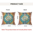 thumbnail image 3 of Boho Orange Blue Throw Pillow Covers 20x20 inch Set of 2, Bohemian Carpet Double Sided Pattern Soft Plush Cushion Cover for Couch Sofa Bed Decorative, Only Pillowcase (No Insert), 3 of 6