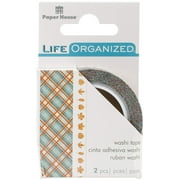 Paper House Productions Life Organized Autumn Woods Set of 2 Foil Accent Washi Tape Rolls for Scrapbooking and Crafts