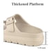 thumbnail image 4 of Sandalias con plataforma Haifago para mujer, con soporte de arco, toboganes de verano, 4 of 6