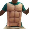 thumbnail image 3 of Prótesis de pecho, abdomen y abdominales marcados, ideal para fiestas, divertidas fiestas y juegos de rol. WHBYV, 3 of 4