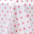 thumbnail image 4 of Efavormart 5 Pcs Perky Polka Dots 54" x 72" Disposable Plastic Table Cover for Catering Wedding Birthday Party - White / Pink, 4 of 5