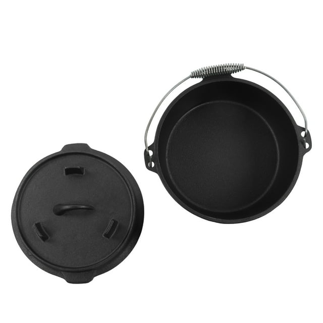 Dutch Oven Camping, Dutch Oven Humanized Design Notch for Cooking for Outdoor for Camping 25CM,31CM