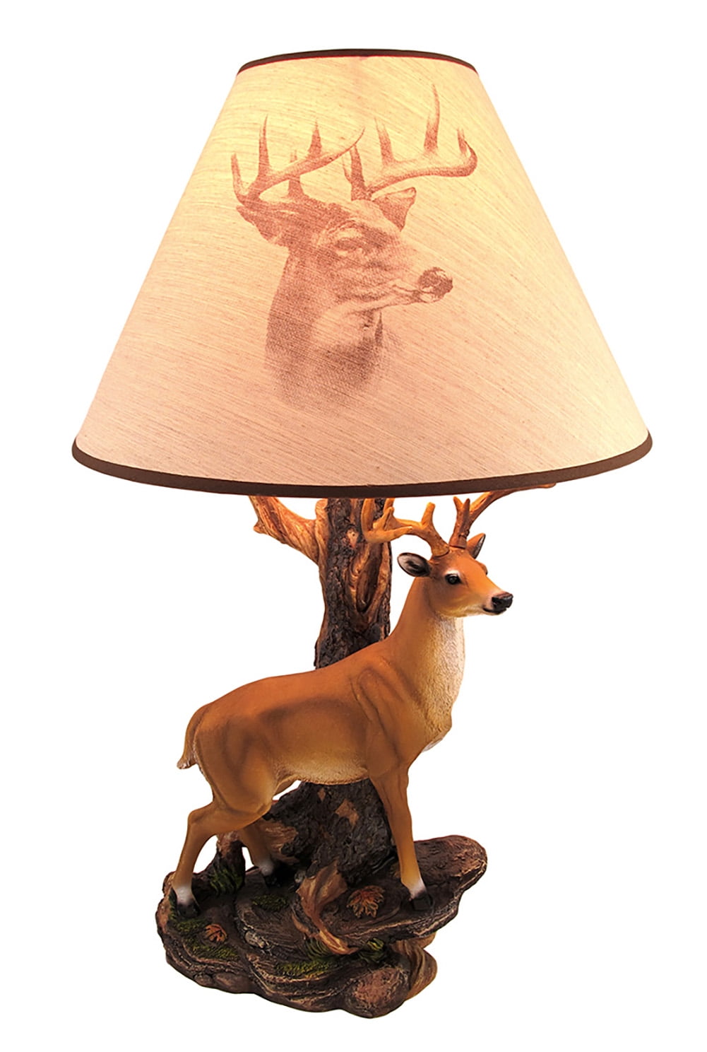 Large Deer Moose Bear Turkey Tree Camo Fabric  Washer Top Lampshade Lamp Shade 