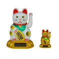 thumbnail image 4 of Lucky Cat Gold Waving Solar Power Powered Chinese Fortune Gold Maneki Neko, 4 of 4