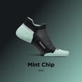 thumbnail image 2 of Feetures Elite Max Cushion No Show Tab Wave- Running Socks for Men & Women, Athletic Compression Socks, Moisture Wicking - Mint Chip , Large (1 Pair), 2 of 7