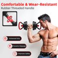 thumbnail image 4 of Set de mancuernas ajustables Fitvids 4 en 1 de 40 lb, 4 of 7