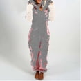 thumbnail image 1 of Mono de invierno para mujer, color sólido, con capucha, ajustado, manga larga, forro polar, chaqueta, 1 of 3