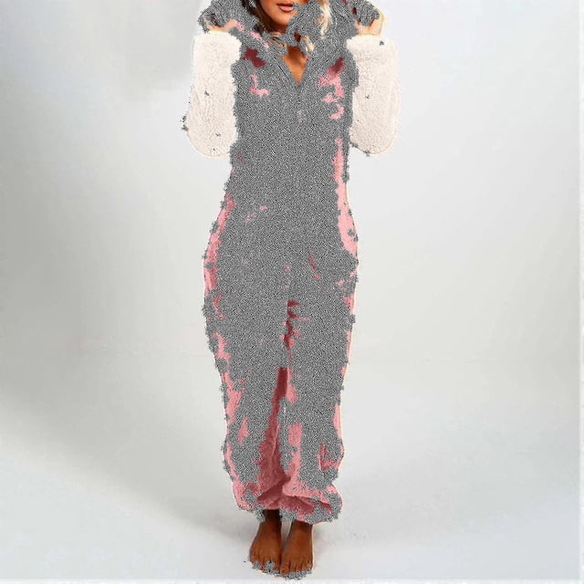 Mono de invierno para mujer, color sólido, con capucha, ajustado, manga larga, forro polar, chaqueta