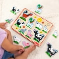 thumbnail image 2 of Melissa & Doug Farm Animals Sound Puzzle - Wooden Peg Puzzle With Light-Activated Sound Effects (8 pcs), 2 of 9