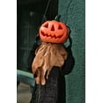thumbnail image 3 of Fun Little Toys 47.2" Halloween Hanging Pumpkin Man Grim Reaper,Animated Halloween Decorations with Sound & Light, Scary Creepy Spooky Props Perfect Halloween Décor for Indoor Outdoor Haunted House, 3 of 8