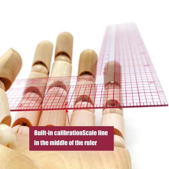 2Pcs 5808 Built-in Square Ruler Corner Ruler L-Shaped Ruler