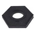 thumbnail image 3 of Delineator Base, Rubber, 2 in Height, 17 3/4 in Length, 15 lb, Black, 3 of 3